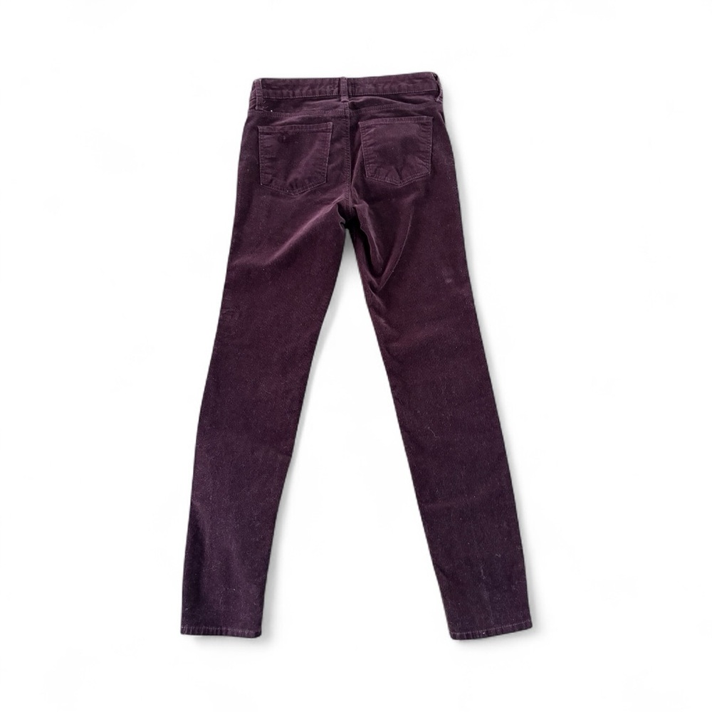 Edyson Maroon Corduroy Low Rise Skinny Pants